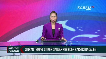 Gibran dan Sejumlah Bacaleg PDIP Blusukan Tempel Stiker Ganjar Presiden 2024
