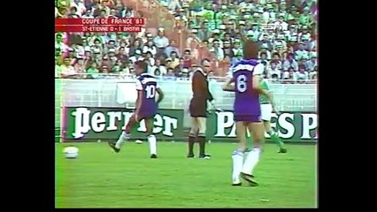 SAINT-ETIENNE    -  BASTIA     -  1981- 3E -