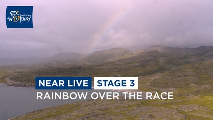 Rainbow over the race - Stage 3 - Arctic Race of Norway 2023