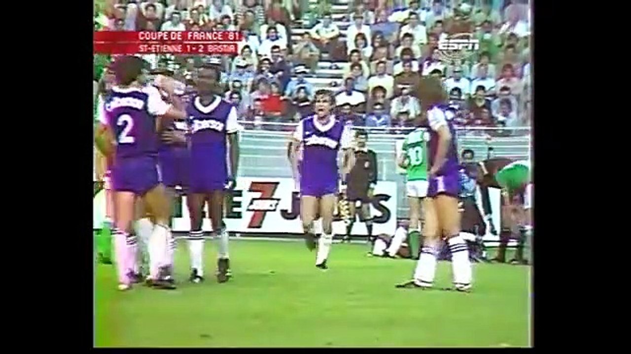 SAINT-ETIENNE    -  BASTIA     -  1981- 4E-