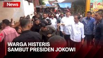 Kunjungi Pasar Tradisional di Medan, Warga Histeris Sambut Presiden Jokowi