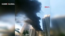 Ankara'da inşaat halindeki binada korkutan yangın