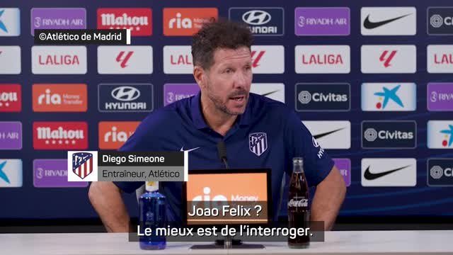Atlético - Simeone sur un départ de Joao Felix au Barça : Posez-lui la question directement
