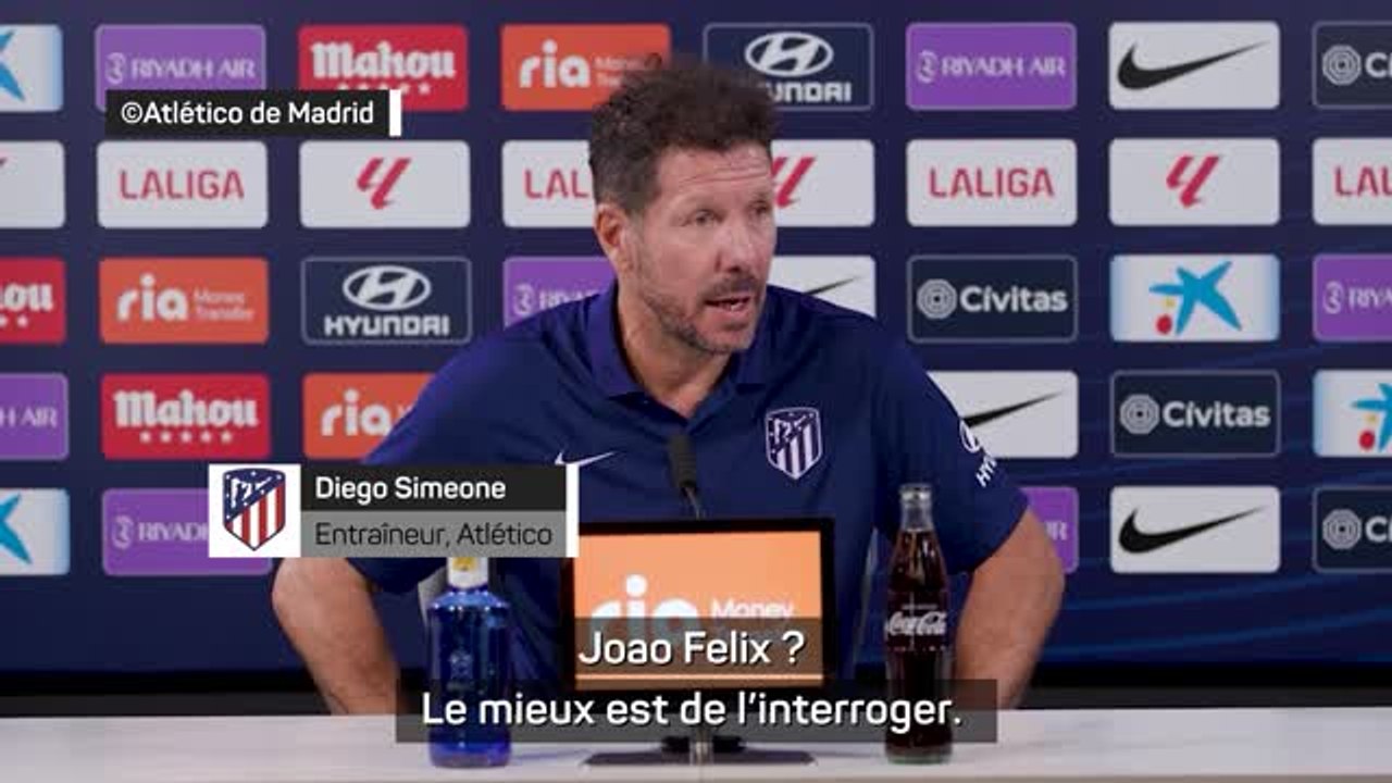 Atlético - Simeone sur un départ de Joao Felix au Barça : "Posez-lui la question directement"