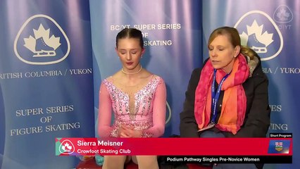 Pre-Novice Women Gp1 Short Program 2023 Super Series BC Summer Skate - Skate Canada Rink (20)