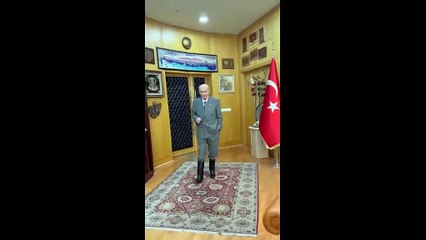 Devlet Bahçeli çizme giyip yürüdü MHP "Kıbrıs Türk'tür" diye paylaştı