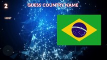 Flag Challenge: Guess the Country Names with Hints! #top20