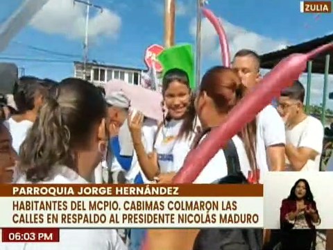 Zulia | Pueblo de Cabimas llenaron las calles con alegría en respaldo al Pdte. Nicolás Maduro