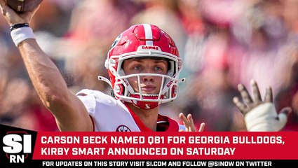 Download Video: Carson Beck Named Georgia’s Starting QB