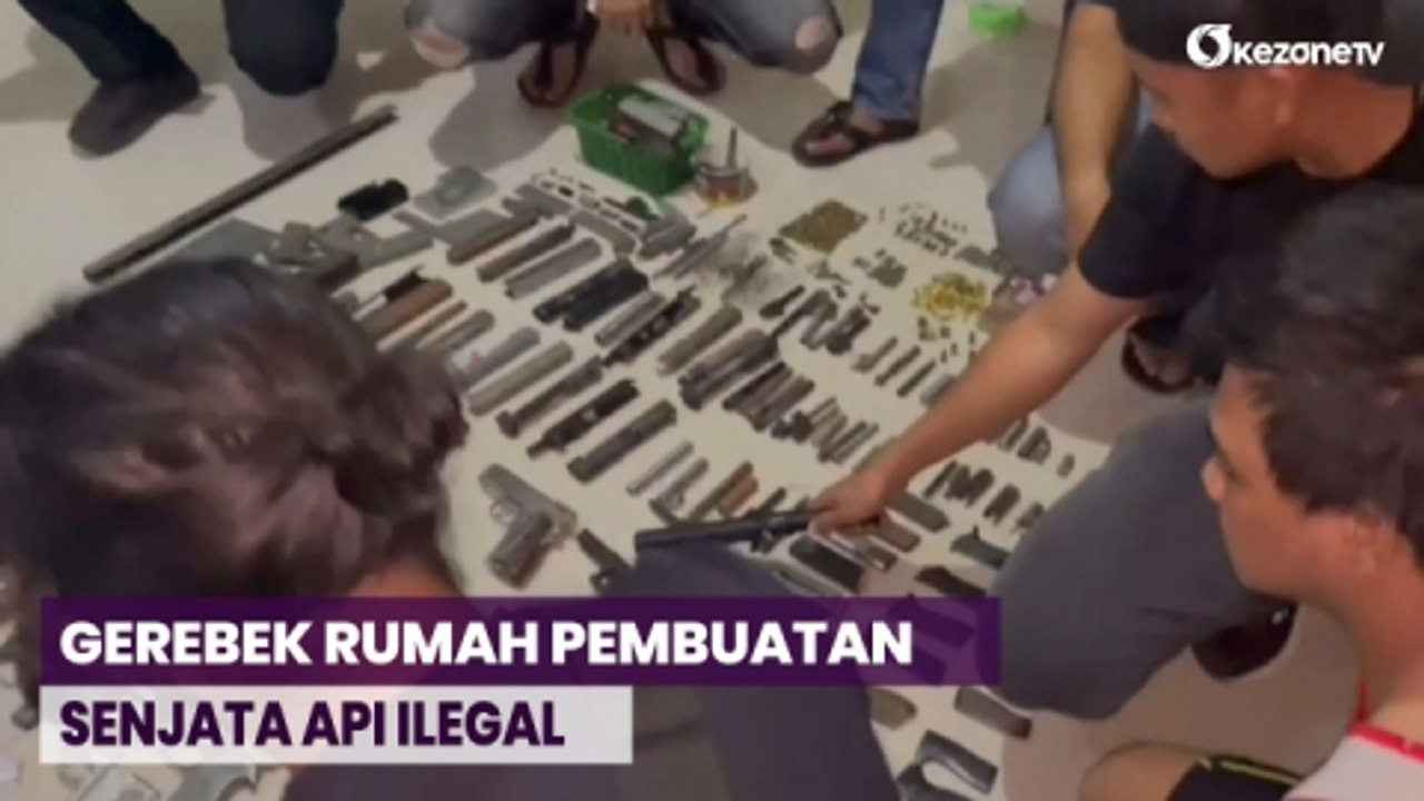 Penggerebekan Rumah Pembuatan Senjata Api Ilega...