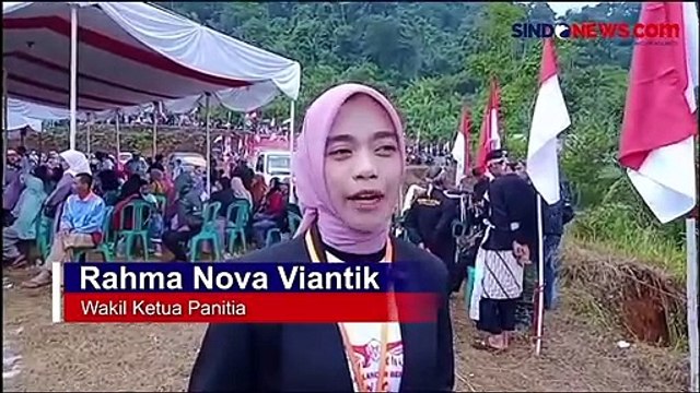 Tumbuhkan Rasa Nasionalisme, Warga Langkaplancar Kibarkan 1500 Bendera Merah Putih