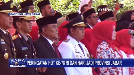 Upacara Hari Jadi ke-78 Provinsi Jawa Barat Digelar Meriah Hadirkan Ratusan Penari