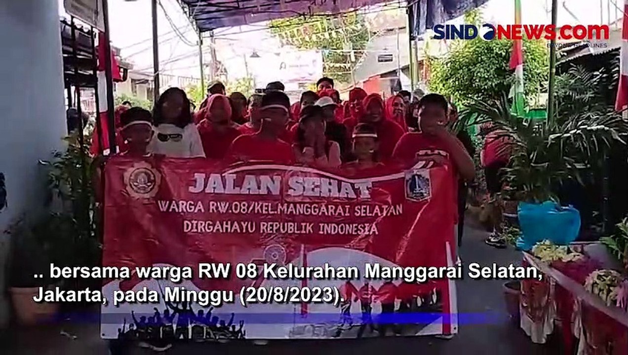 Peringati HUT ke-78 RI, Hary Tanoesoedibjo Bersama 700 Warga Manggarai Selatan Ikut Jalan Santai