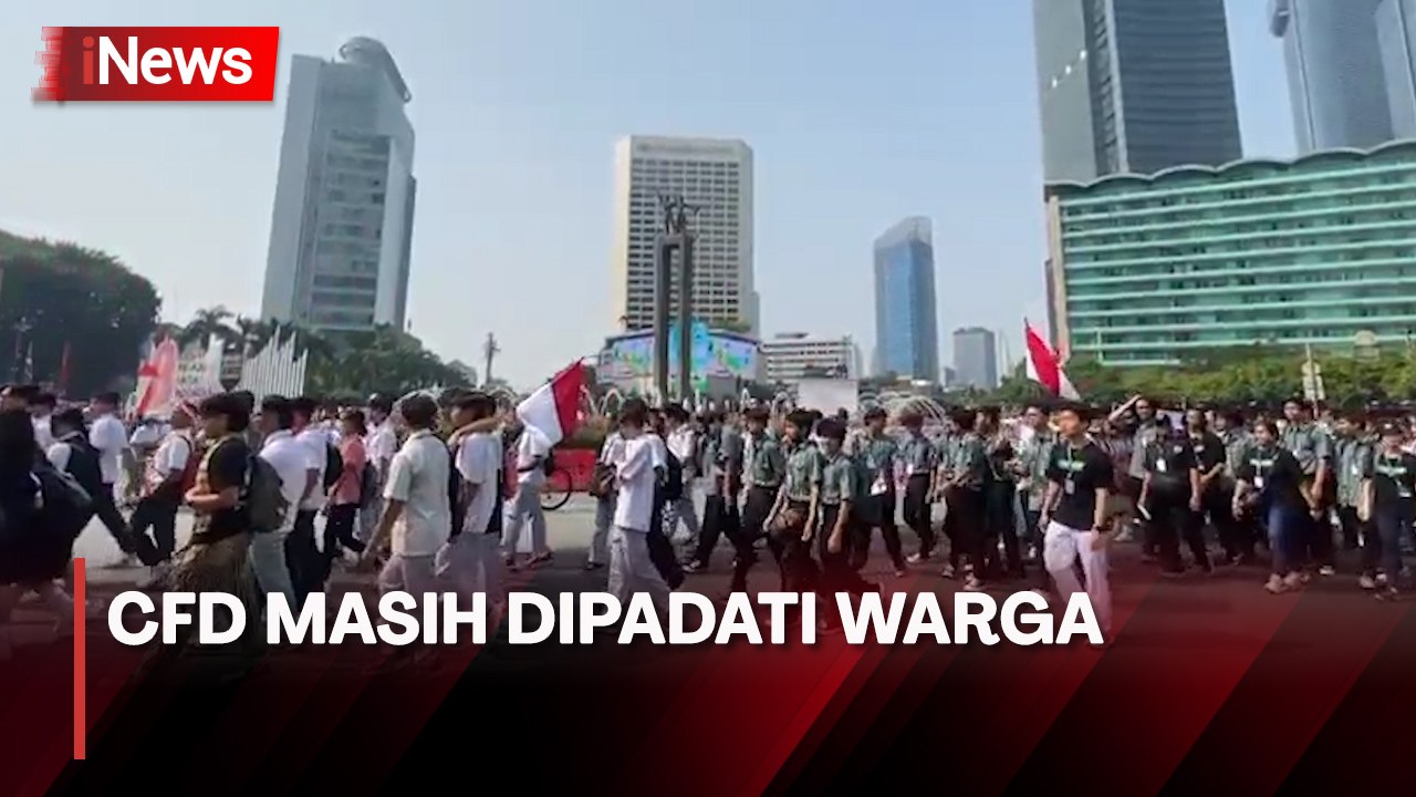 Polusi Udara Jakarta Memburuk, Warga Tetap Padati CFD di Bundaran HI