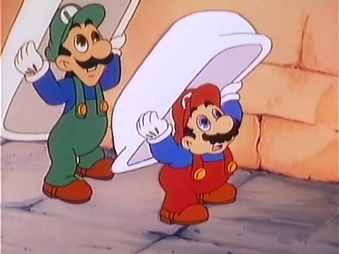 Super Mario Brothers Super Show 42 Plumbers Academy, NINTENDO game animation
