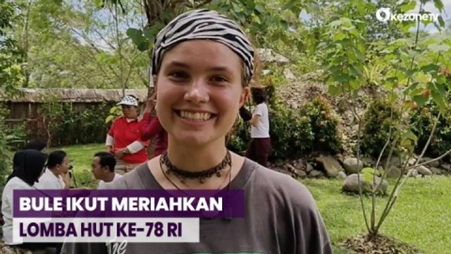 Bule dari Mancanegara Ikut Meriahkan Lomba HUT ke-78 RI
