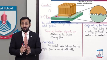 Class 9 - Physics - Chapter 3 - Lecture 5 - 3.3 Friction