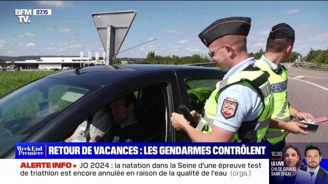 Retour de vacances: les gendarmes multiplient les contrôles sur les routes