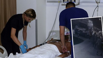 20 kişiyle hastaneyi basıp doktor ve görevlileri darbettiler! O anlar kamerada