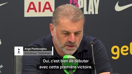 2e j. - Postecoglou : “La manière dont nous avons joué est un excellent point de départ”