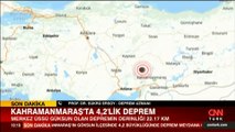 SON DAKİKA: Kahramanmaraş'ta 4,2'lik deprem