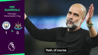 'You come here and do it' - Pep jokes with demanding City fan