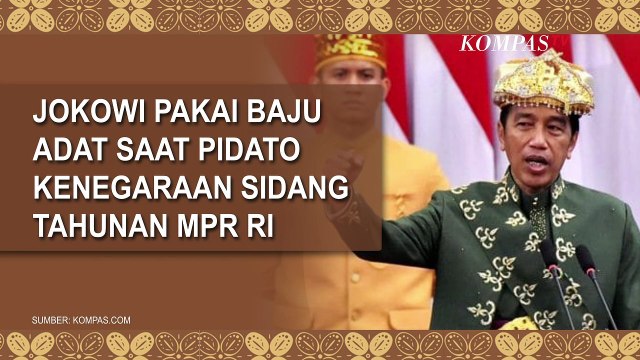Deretan Baju Adat Presiden Jokowi yang Dipakai saat Pidato Kenegaraan Sejak 2017