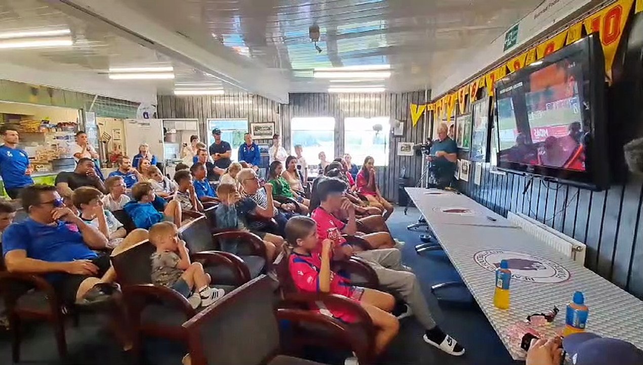 Bearsted FC fans as England's Mary Earps saves penalty