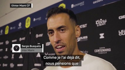 Busquets : "Un titre qui va nous remplir de confiance, d'ambition"