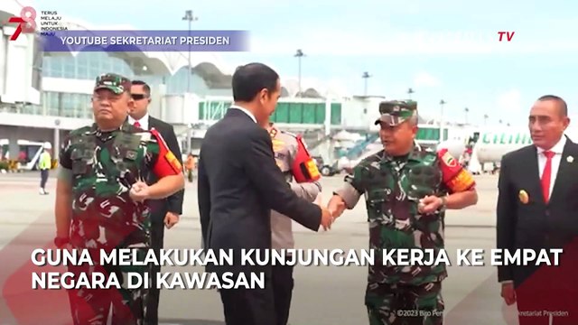Detik-detik Presiden Berangkat ke Afrika dengan Pesawat Kepresidenan RI dari Kualanamu