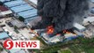 Factories engulfed in flames in Sungai Buloh