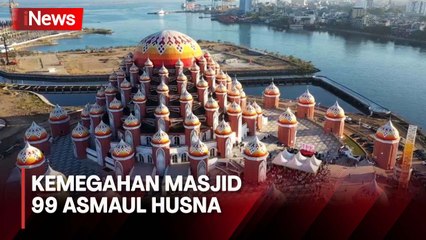 Megahnya Masjid Kubah 99 Asmaul Husna di Makassar