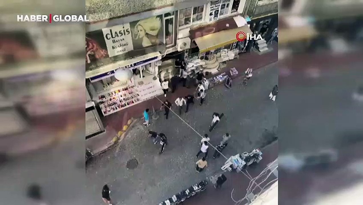 Fatih'te iki grup birbirine girdi, silahlar konuştu!