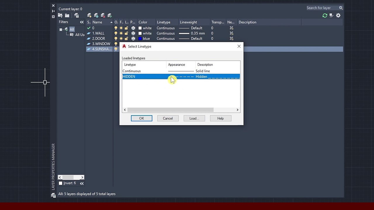 AutoCAD layer properties অ্যাটোক্যাড Autocad - Complete tutorial for beginners Episode - 02