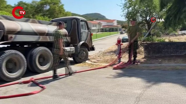İpsala Sınır Kapısı, Yunanistan'daki yangınlar nedeniyle geçişlere kapatıldı