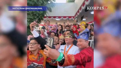 Detik-detik Pagar Istana Roboh Usai Emak-emak Minta Selfie Sama Ridwan Kamil