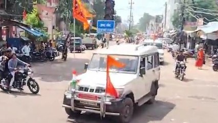 गुना : रानी अवंती बाई जयंती के अवसर पर धूमधाम से निकली विशाल वाहन रैली