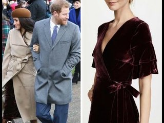 Meghan portait une robe en velours de 220 £ pour son premier Noël royal – mais ne l'a pas portée dep