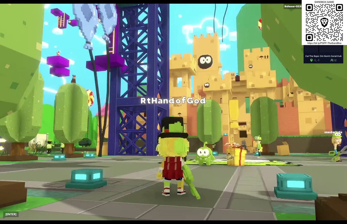 @TheSandboxGame - ExploringCut The Rope: Om Nom's Social Hub