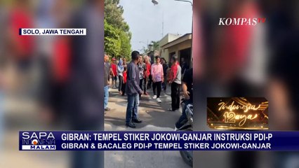 Gibran Sebut Agenda Tempel Stiker Jokowi-Ganjar di Rumah Warga adalah Instruksi PDI-P
