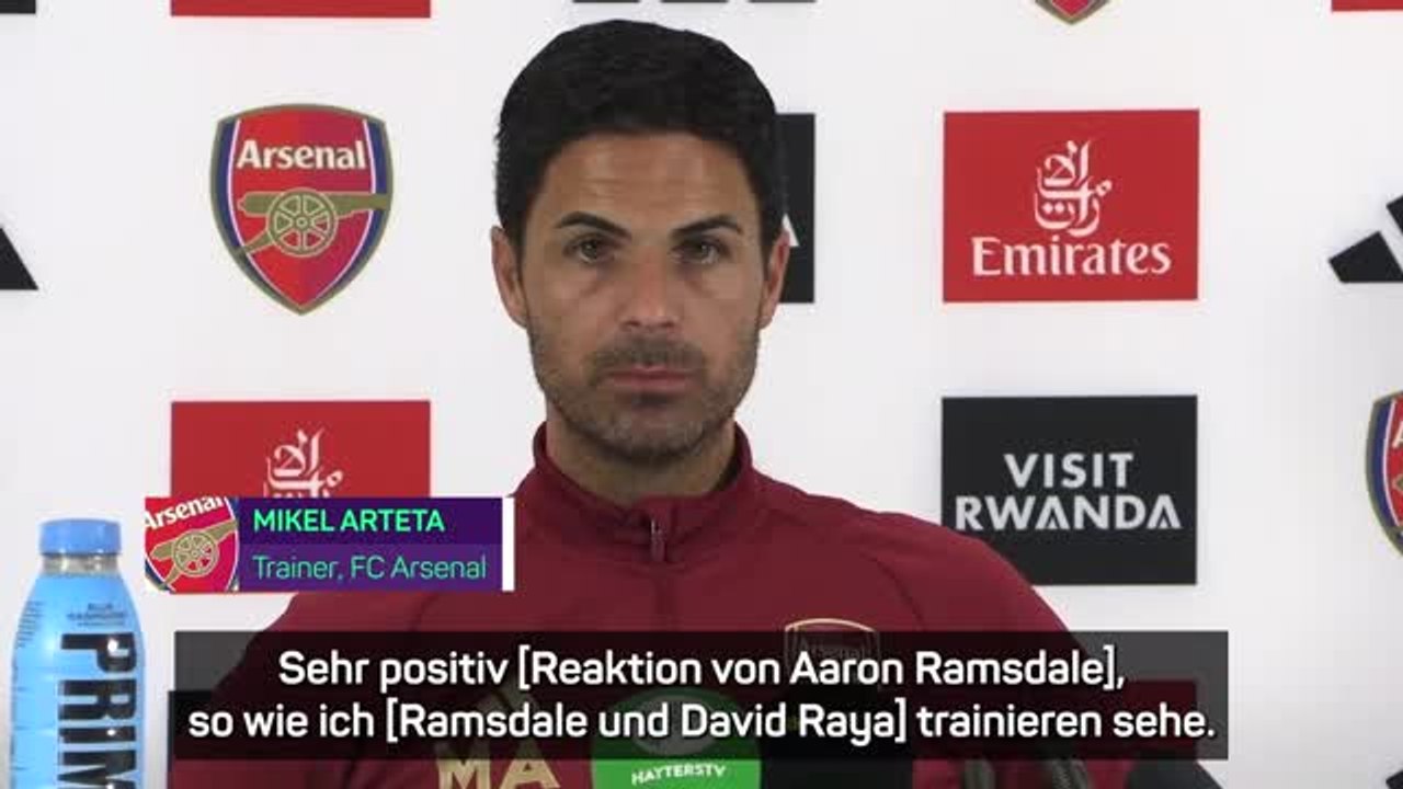 Arteta: 'Raya und Ramsdale haben gute Verbindung'