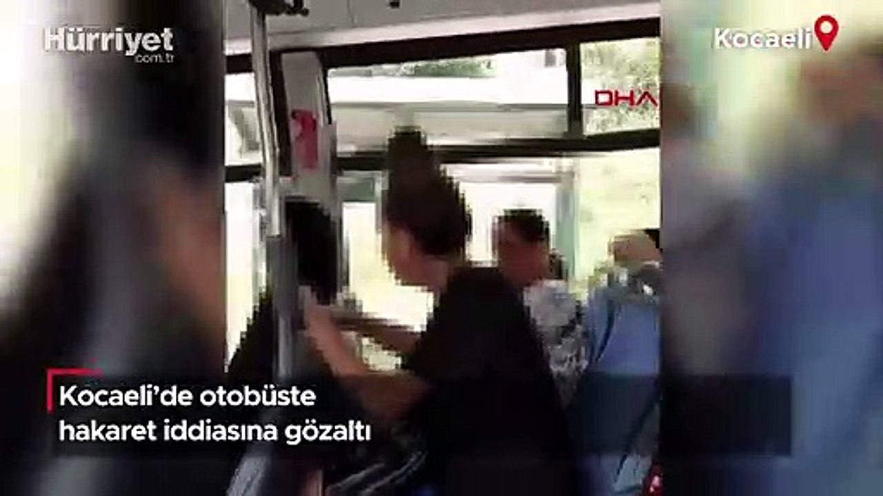 Kocaeli'de otobüste hakaret iddiasına gözaltı