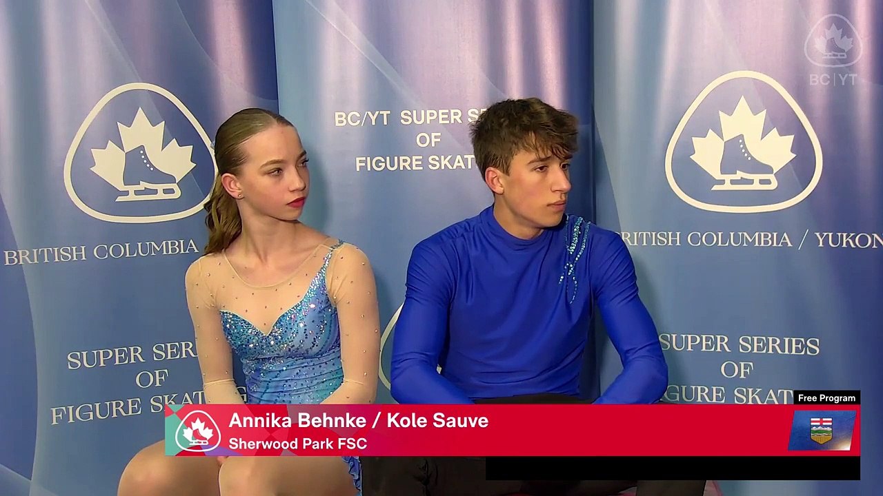 Junior & Pre-Novice Pairs Free Program 2023 Super Series BC Summer Skate - Skate Canada Rink (26)
