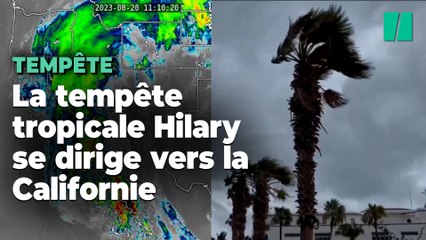 Download Video: Tempête Hilary : les images des premiers dégâts au Mexique