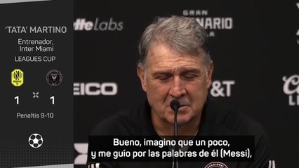 'Tata' Martino, sobre el récord de títulos de Messi: "Está en buenos manos"