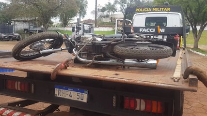 Moto utilizada em homicídio de Hernesto Franco de Morais é apreendida pela PM