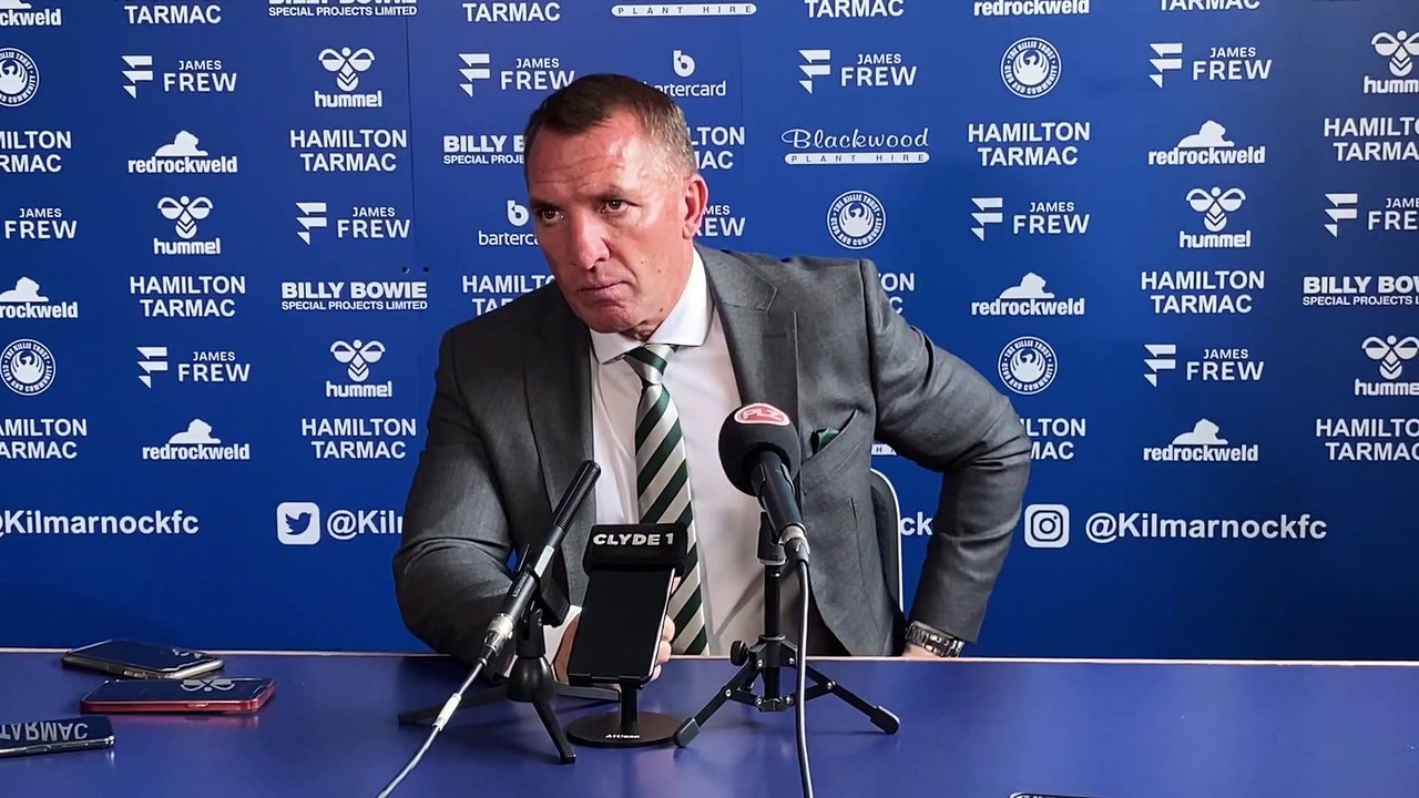 Brendan Rodgers v Kilmarnock - Post-match press conference