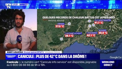 Canicule: des records de chaleur battus ce dimanche dans la Drôme