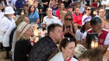 Shoreditch Box Park Fans Reactions to Spains Goal