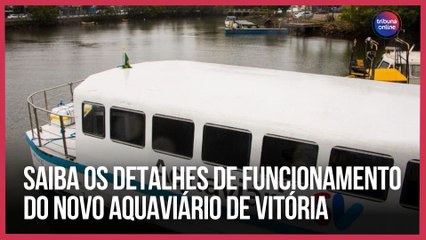 Saiba os detalhes de funcionamento do novo aquaviário de Vitória